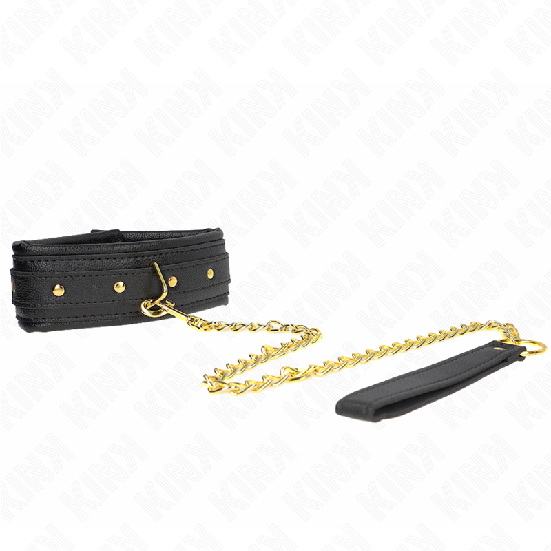 Kink - Collier et Bracelet Imitation Cuir Éponge Modèle 1 Réglable 37-54cm x 3cm - Gabychou - Colliers