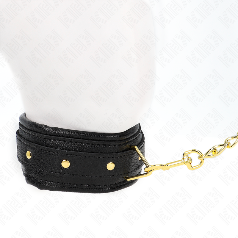 Kink - Collier et Bracelet Imitation Cuir Éponge Modèle 1 Réglable 37-54cm x 3cm - Gabychou - Colliers