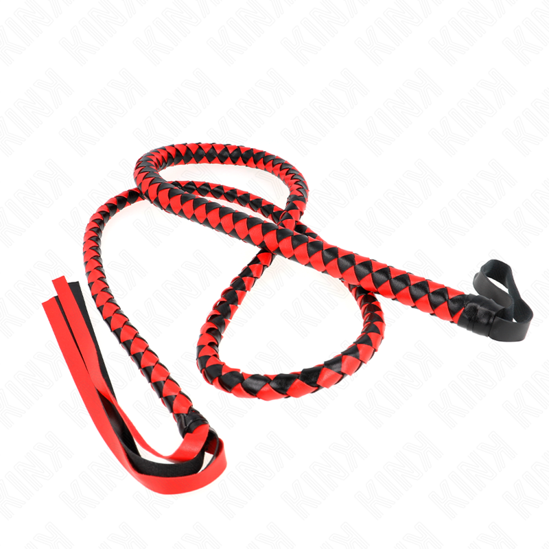Kink - Fouet Long Serpent Rouge 210cm - Gabychou - Articles BDSM