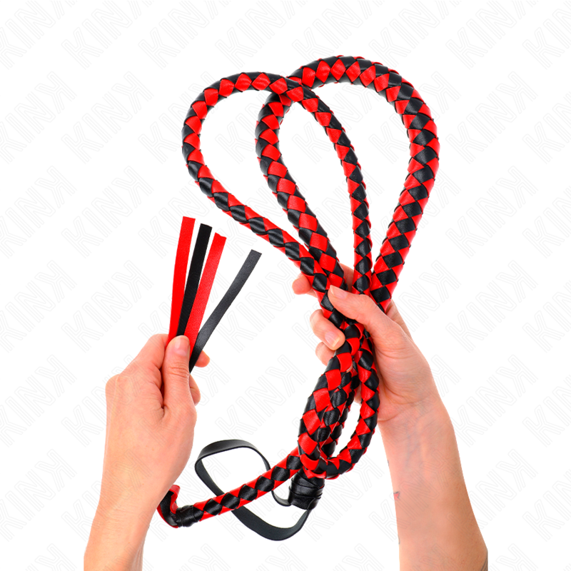 Kink - Fouet Long Serpent Rouge 210cm - Gabychou - Articles BDSM