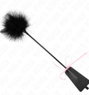 Kink - Plumes Chacouillées avec Noeud de Ruban Rose 49cm - Gabychou - Articles BDSM