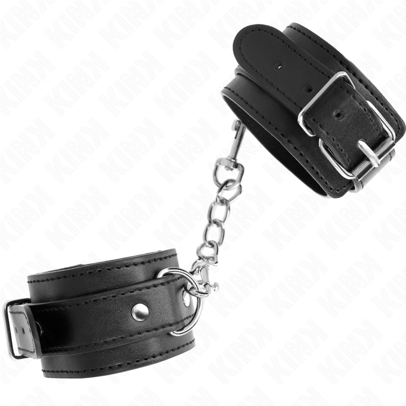 Kink - Appui-Poignets Fins Réglable Noir 21-33 Cm - Gabychou - Fétichisme
