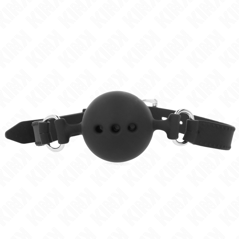 Kink – Bâton en silicone complet 55 x 2 cm avec boule 4,5 cm taille M ajustable 35-51 cm noir