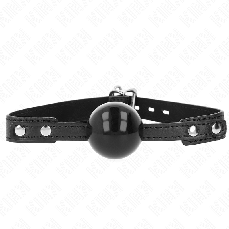 Kink - Balle Gag Souple TPE 4 cm, Modèle 3, Réglable 37-52 cm, 60 X 2 cm - Gabychou - Baillons boules