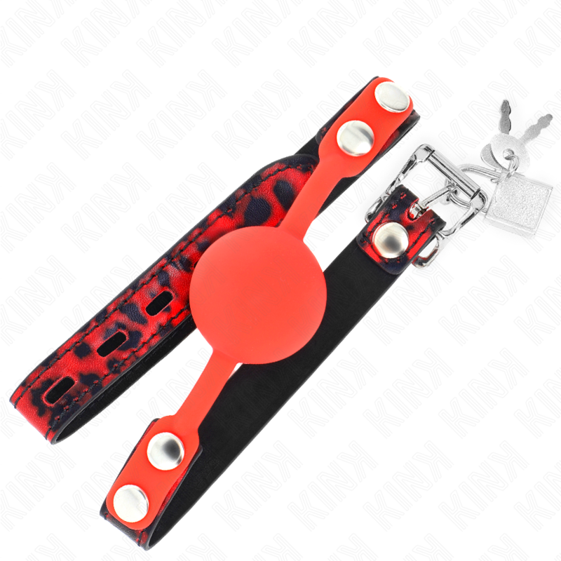 Kink - Modèle 2 Bille en Silicone 4 cm avec Serrure 60 x 2 cm Bag - Gabychou - Baillons boules