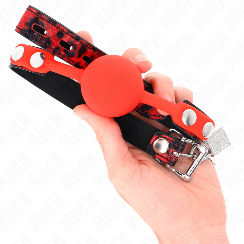 Kink - Modèle 2 Bille en Silicone 4 cm avec Serrure 60 x 2 cm Bag - Gabychou - Baillons boules
