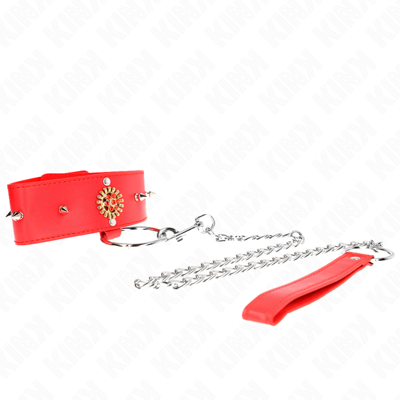 Kink – Collier Diamants Rouges Avec Ceinture Ajustable 65 cm