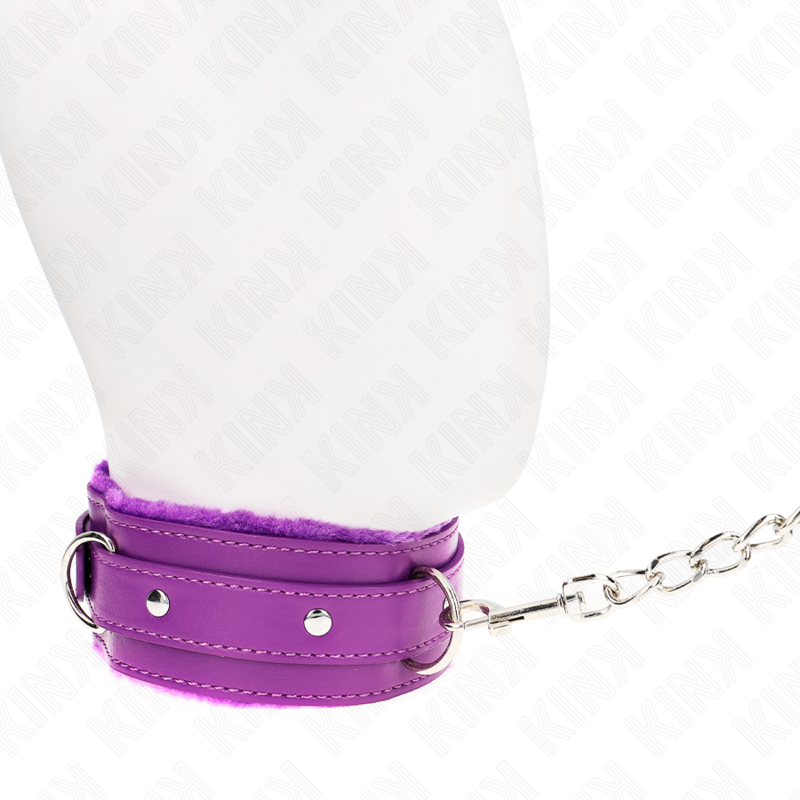 Kink - Collier avec Laisse 65 cm et Restrictions Violet 36-42 cm X 5,5 cm - Gabychou - Colliers