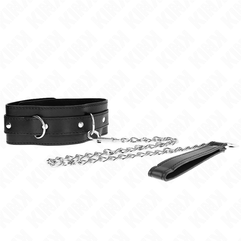 Kink – Collier avec Ceinture 65cm et Sangle Noir 54 x 4,5cm