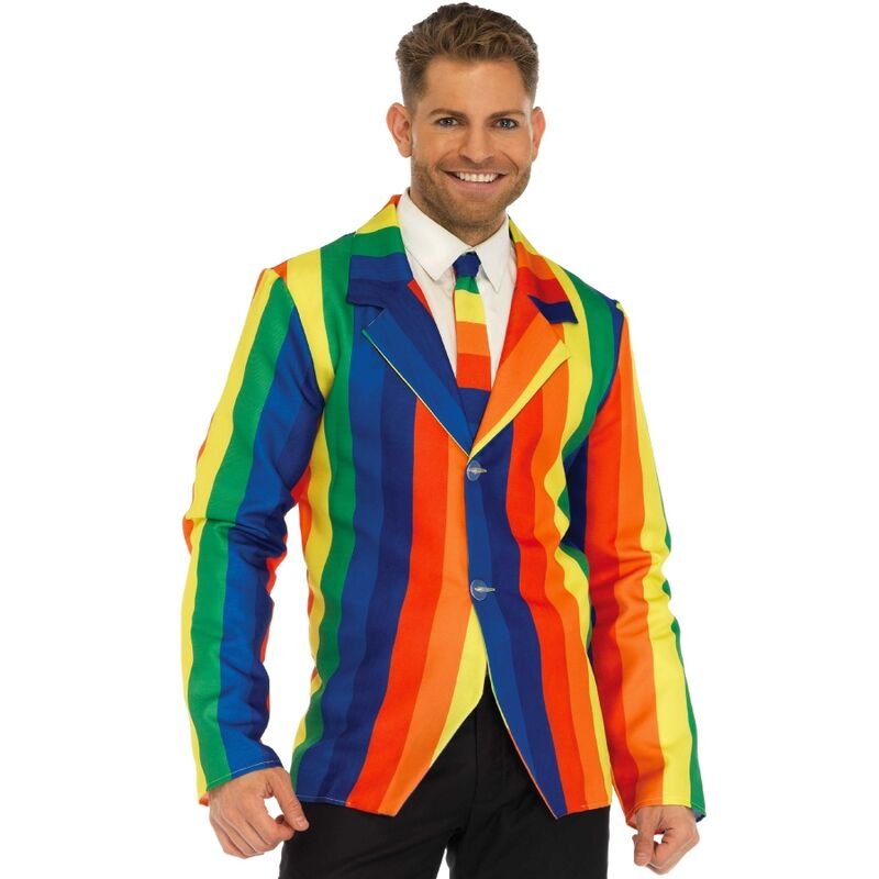 Leg Avenue - Blazer + Cravate Arc-en-ciel M - Gabychou - Costumes pour hommes