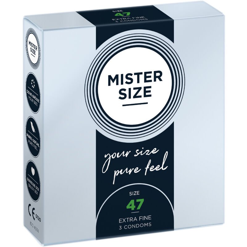 Mister Size - PrÉservatifs Taille Xs 47 Mm (3 UnitÉs) - Gabychou - Boîtes de 3