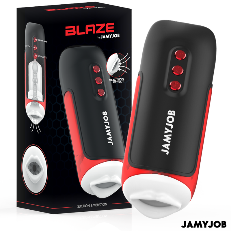 Jamyjob – Masturbateur Bouche Automatique Blaze 5 Modes D’aspiration Et De Vibration