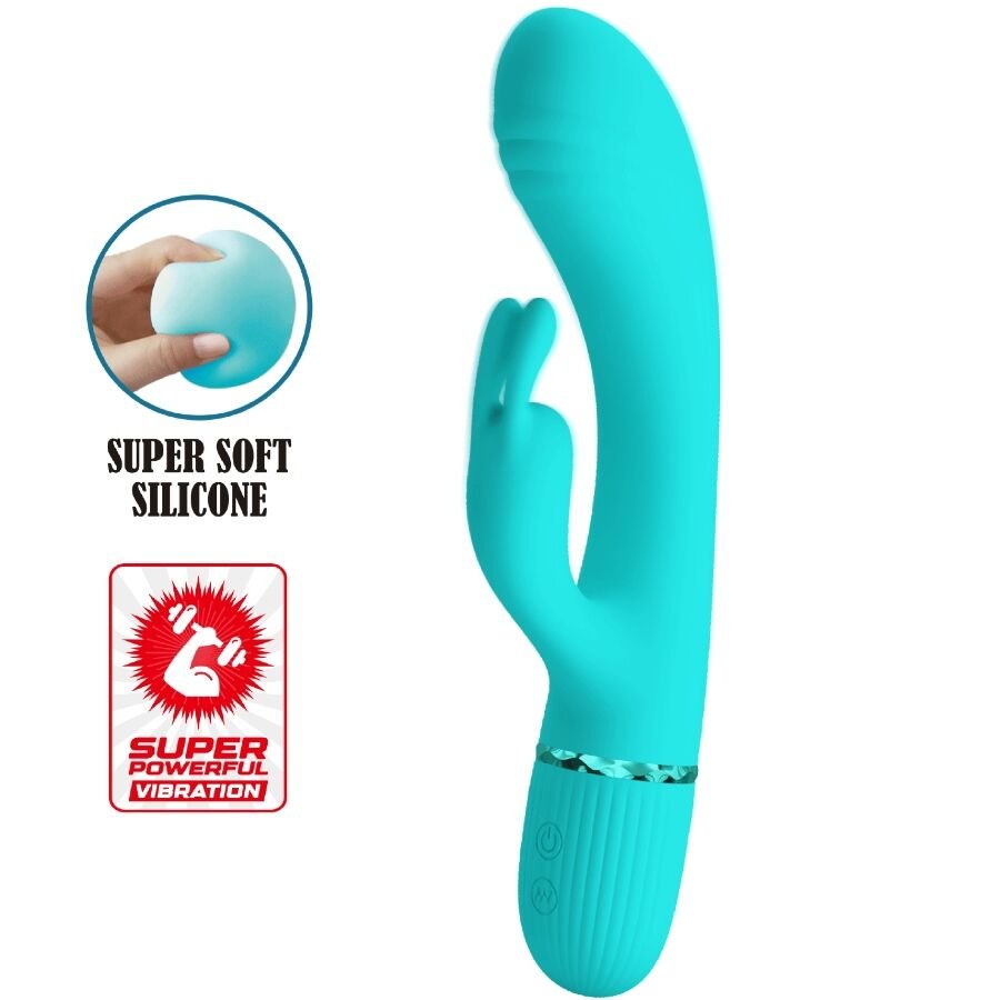 Pretty Love – Vibrateur Scocco Lapin Turquoise