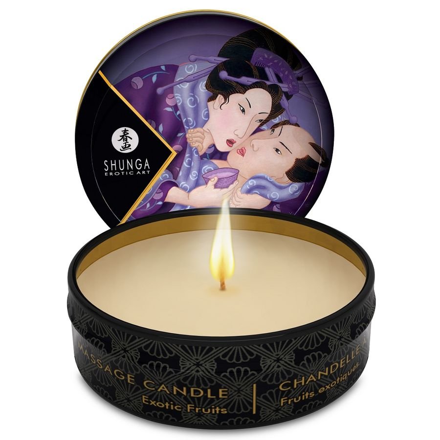 Shunga – Mini Caress Bougie de Massage aux Fruits Exotiques 30 ml