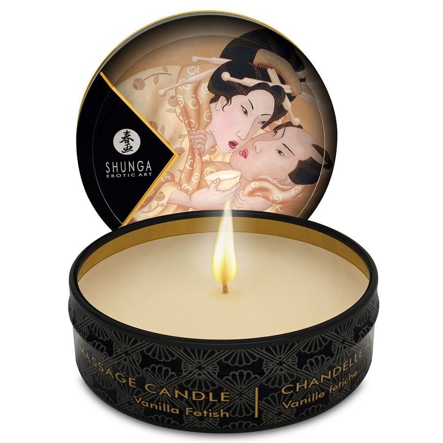 Shunga – Mini Bougie de Massage Caress By Candelight Vanille 30 ml