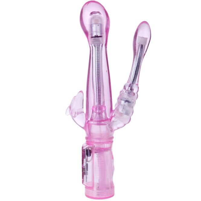 Baile - Vibrateur Flexible avec Stimulateur Anal - Gabychou - Jouets pour femmes