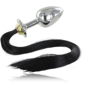 Metal Hard - Plug Anal en Acier avec Queue 8,89cm - Gabychou - Anal