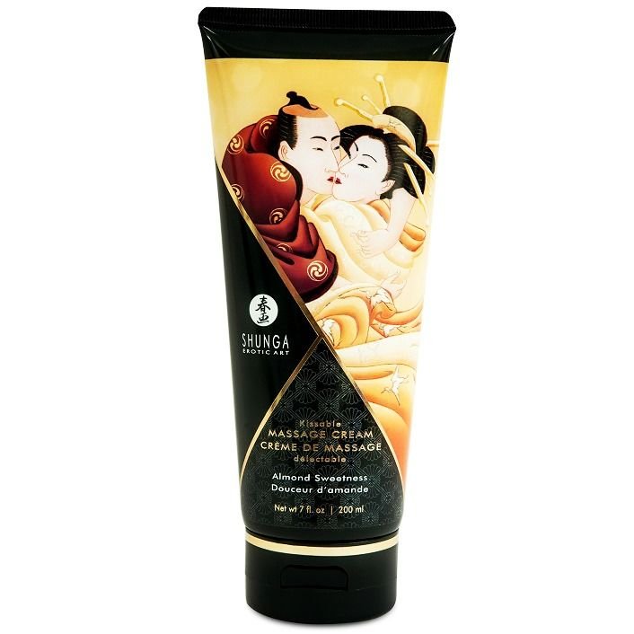 Shunga - Crème de Massage aux Amandes Douces 200ml - Gabychou - Bien-être