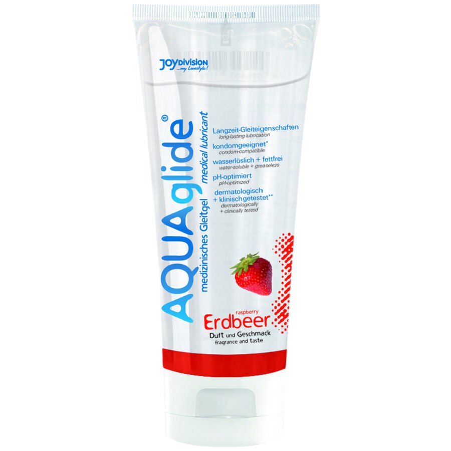 Joydivision - Lubrifiant Fraise Aquaglide 100 Ml - Gabychou - Aux saveurs délicieuses