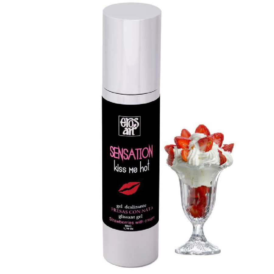 Eros-Art – Lubrifiant Naturel Sensattion à la Crème de Fraises 50 Ml