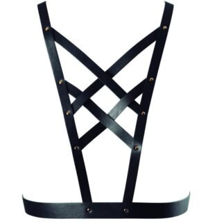 Bijoux Indiscrets - Maze Harnais Croisé Avec Collier Noir - Gabychou - Accessoires