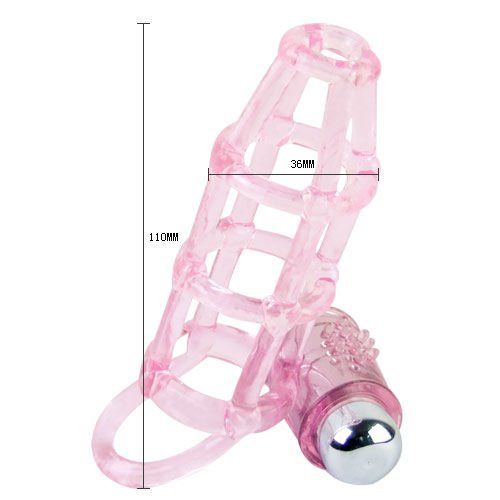 Baile – Couverture et Anneau Silicone doux à 10 rythmes pour Pénis Rose