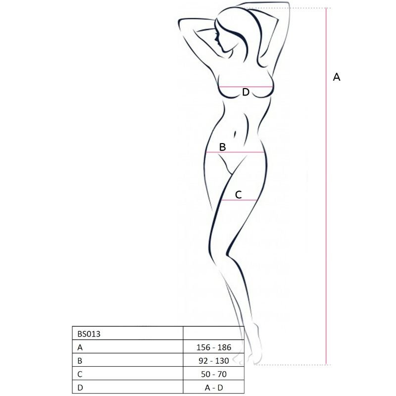 Passion - Bodystocking Femme Bs013 Blanc Taille Unique - Gabychou - Bodystocking