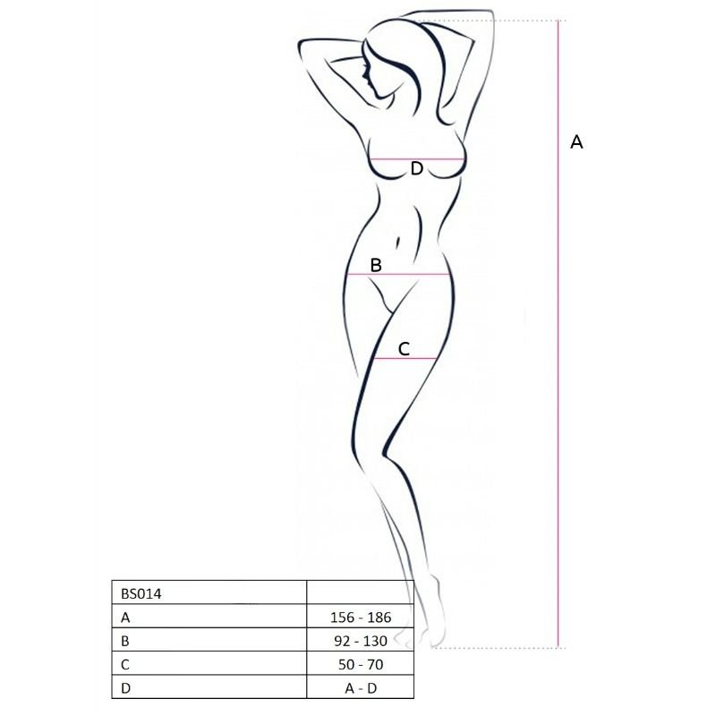 Passion - Bodystocking Femme Bs014 Blanc Taille Unique - Gabychou - Bodystocking