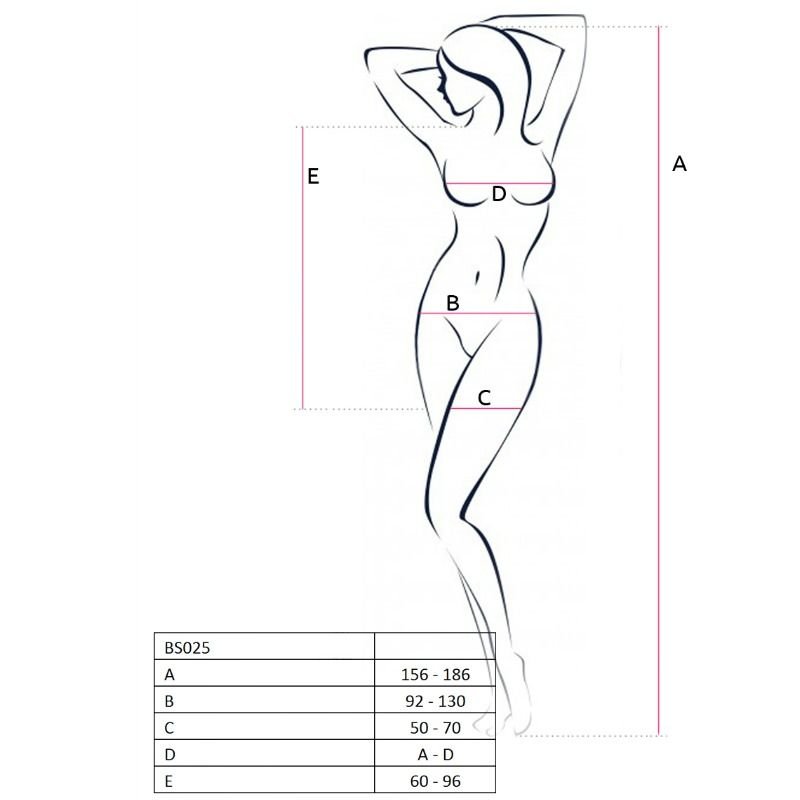Passion - Bodystocking Femme Style Robe Noir Bs025 Taille Unique - Gabychou - Lingerie épicée