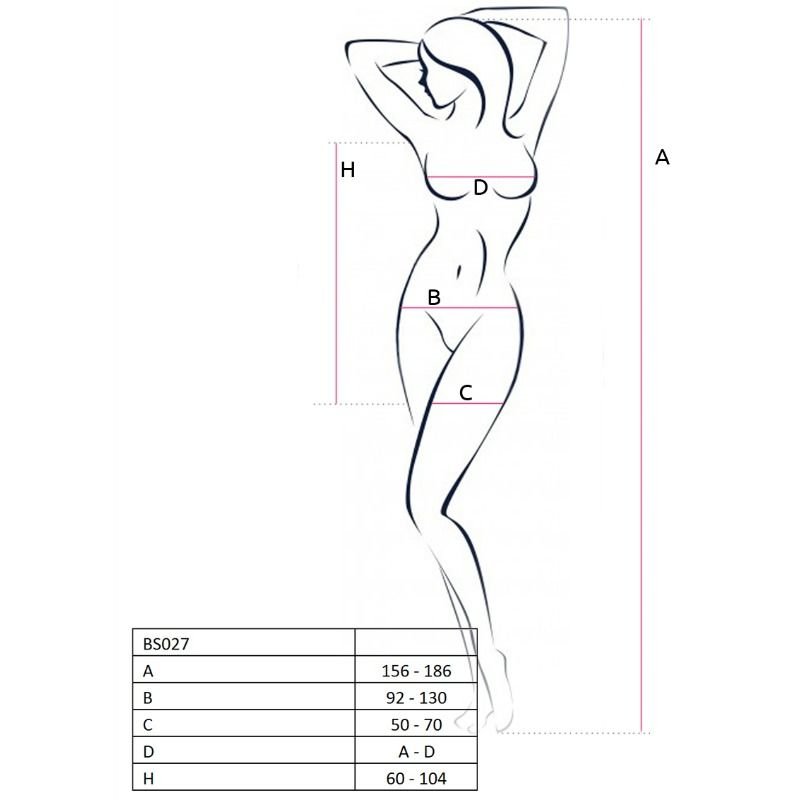 Passion - Bodystocking Rouge Style Robe Femme Bs027 Taille Unique - Gabychou - Lingerie épicée