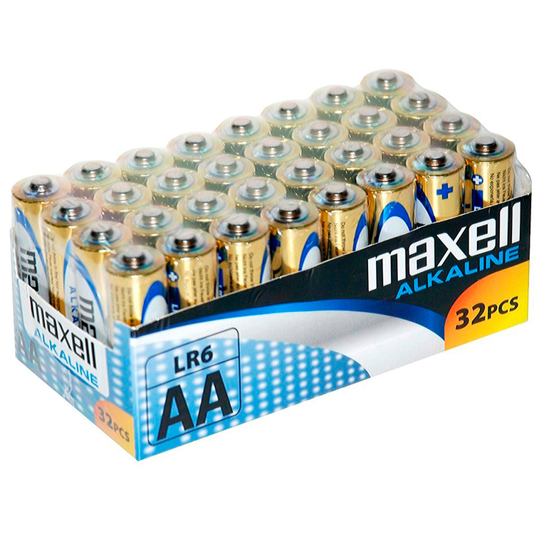 Maxell - Pile Alcaline AA LR6 Pack de 32 Unités - Gabychou - Articles Assortis