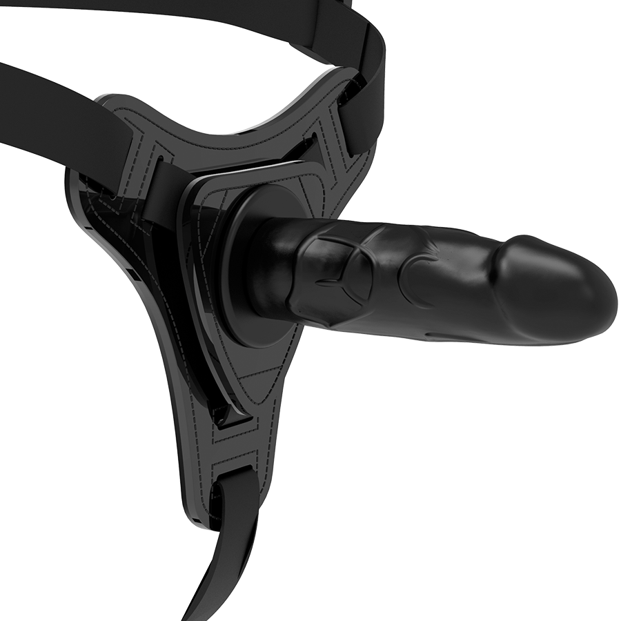 Fetish – Harnais Soumis en Silicone Noir Réaliste 15 Cm