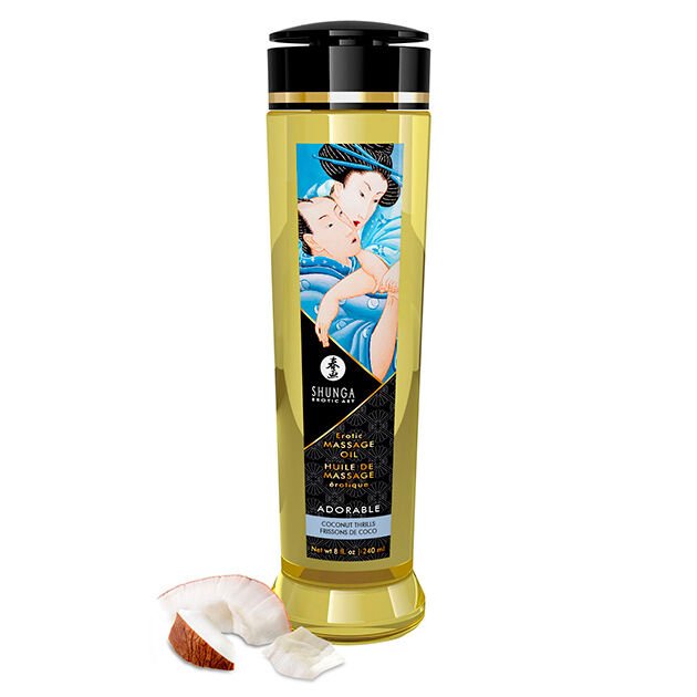 Shunga - Huile de Massage Érotique Adorable 240 Ml - Gabychou - Bien-être
