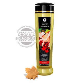 Shunga - Huile de Massage Bio Délicieuse à l'Érable 240ml - Gabychou - Bien-être
