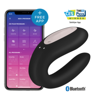 Satisfyer - Double Joy avec Application Noir