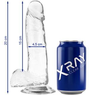 X Ray - Bite Transparente Avec Boules de 20 Cm et 4.5 Cm - Gabychou - Godes ceinture