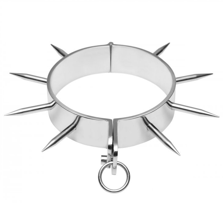 Metal Hard - Collier d'Esclave BDSM avec Pointes - Gabychou - Anneaux péniens BDSM