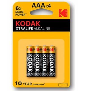 Kodak - Pile Alcaline Xtralife AAA LR03 Pack de 4 - Gabychou - Articles Assortis