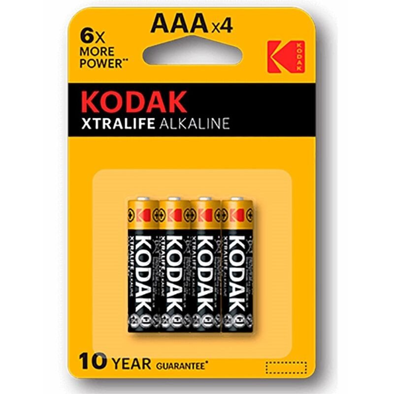 Kodak – Pile Alcaline Xtralife AAA LR03 Pack de 4