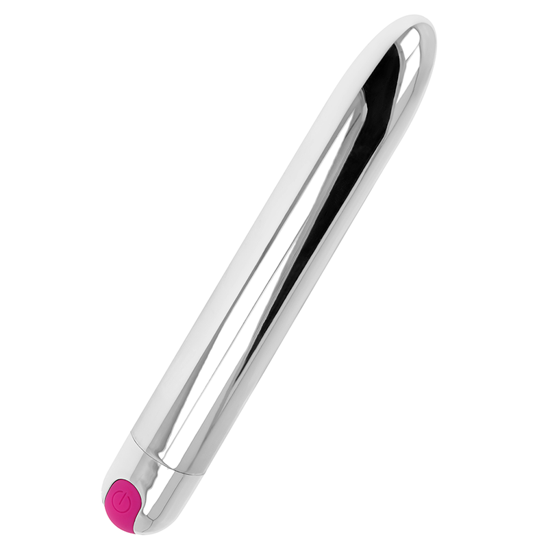 Ohmama – Vibrateur Argent Rechargeable 10 Modes 18.5 Cm
