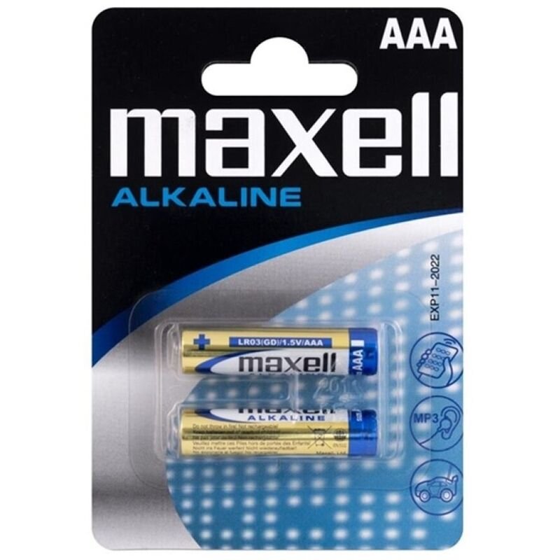 Maxell – Pile Alcaline AAA LR03 Blister de 2 unités