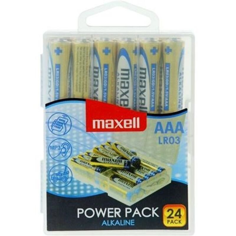Maxell – Pack de 24 Piles Alcalines AAA LR03