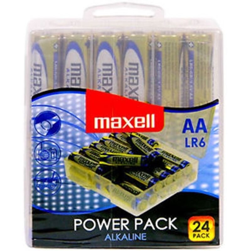Maxell – Pack de 24 Piles Alcalines AA LR6