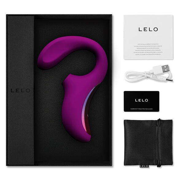 LELO - ENIGMA DOUBLE ASPIRATION STIMULATION MASSEUR ROSE PROFONDE - Gabychou - Jouets pour femmes