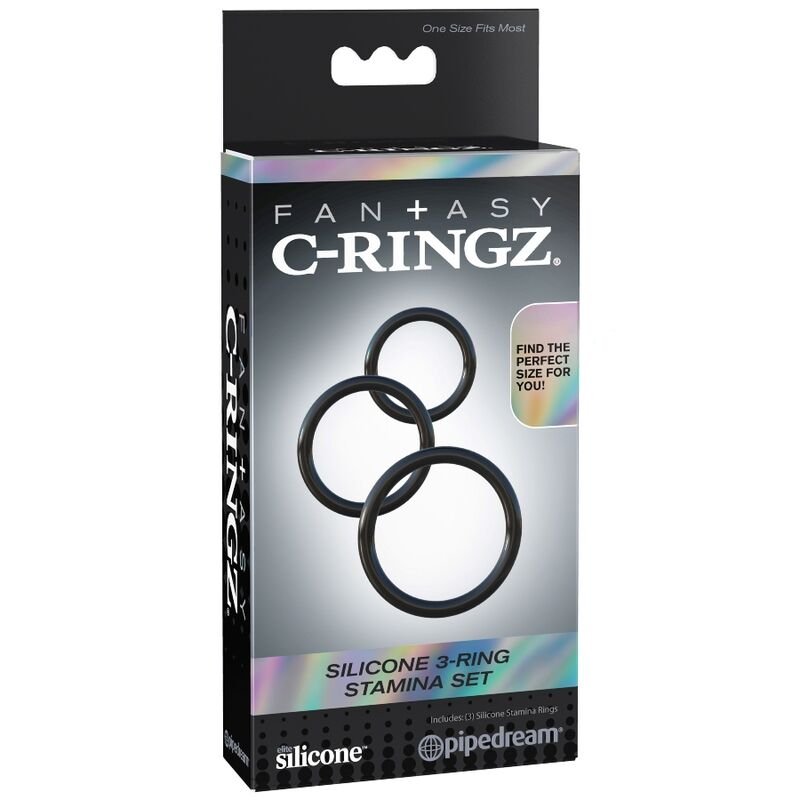 Fantasy C-ringz - Set Stamina de 3 Anneaux en Silicone - Gabychou - Accessoires Pénis