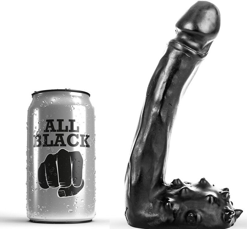 All Black – Gode Réaliste 19 cm