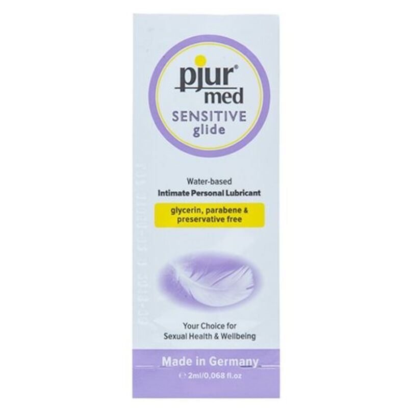 Pjur - Med Lubrifiant Base Eau Sensitive Glide 2ml - Gabychou - Bien-être
