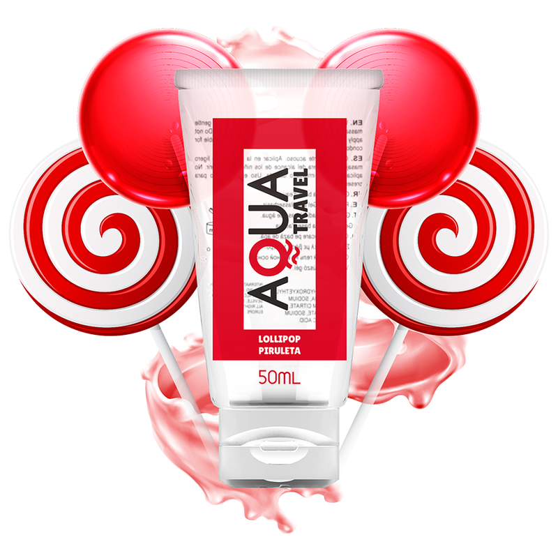 Aqua Travel – Lubrifiant à Base d&rsquo;Eau Saveur Lollipop 50 ml