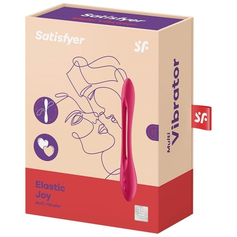 Satisfyer - Vibrateur Multi Elastic Joy Rouge - Gabychou - Accessoires Pénis