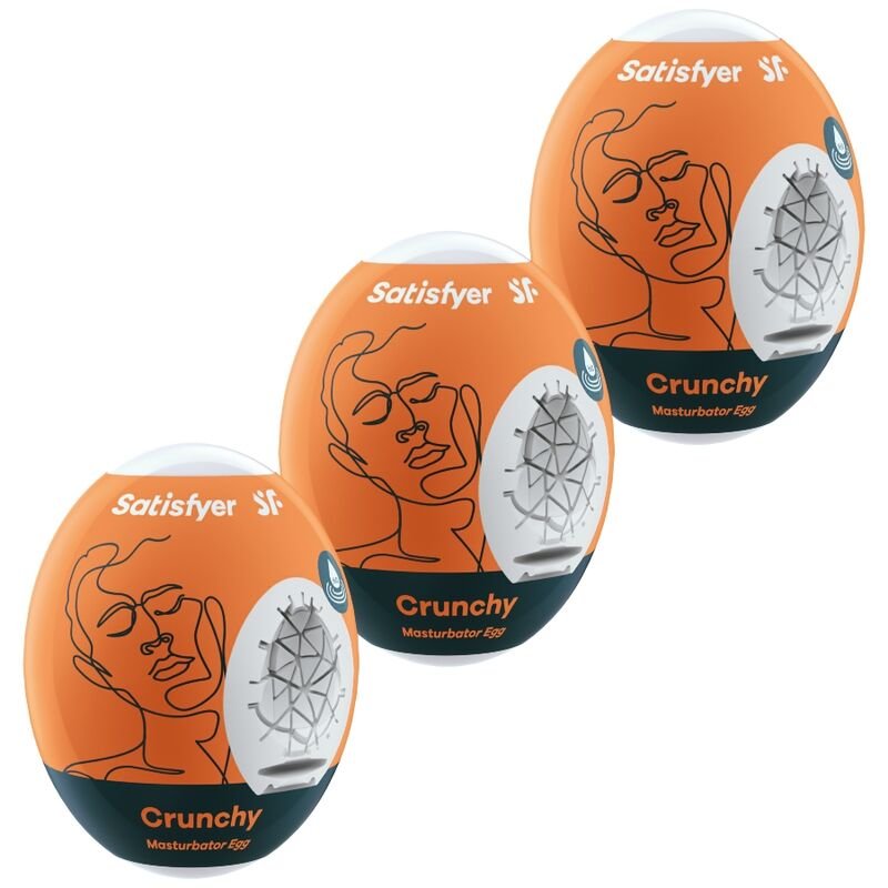 Satisfyer - Oeufs Masturbateurs Crunchy 3 - Gabychou - Jouets sexuels pour hommes